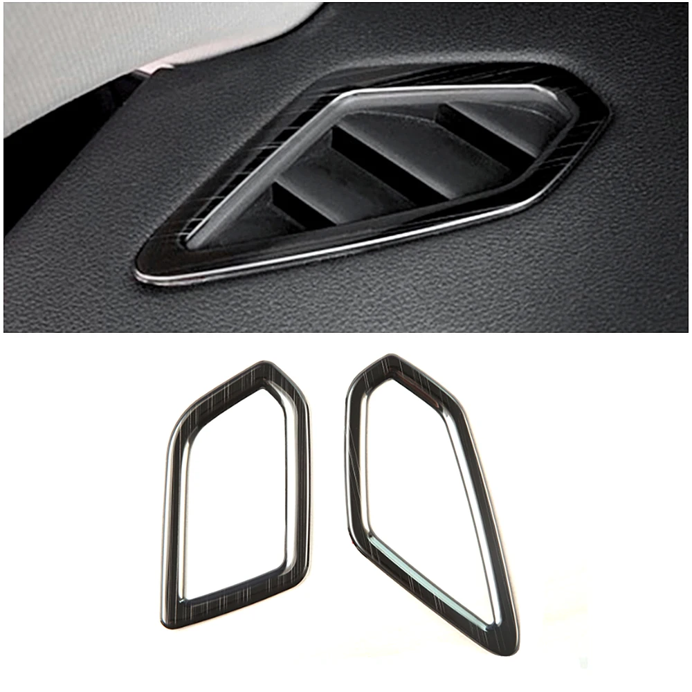 

Для Haval F7 F7X 2018-2023 приборная панель автомобиля, кондиционер, вентиляционное отверстие, крышка, рамка, отделка, декоративная наклейка из нержавеющей стали