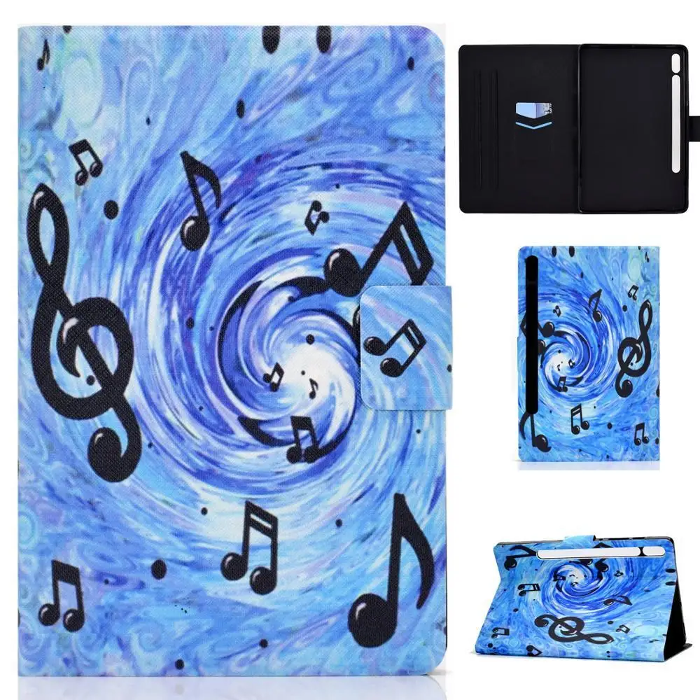 

Auto Wake Sleep Boxing Cat Dog Prints Smart Cover For Samsung Galaxy Tab S7 11inch 2020 T870 T875 Magnetic Card Slot Stand Case