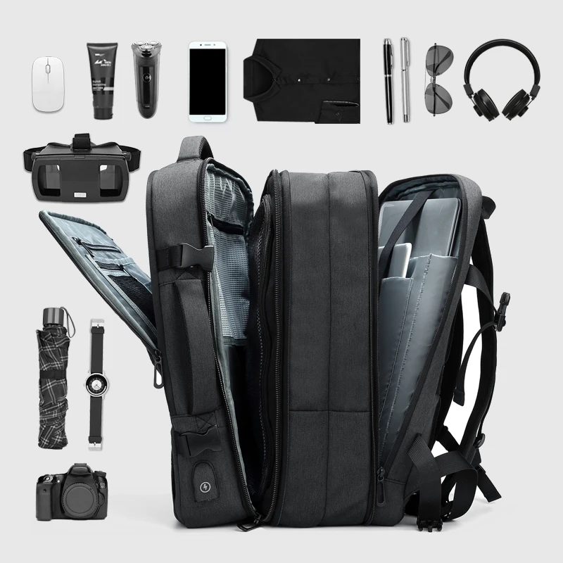 Многофункциональный 17 дюймов ноутбука рюкзаки для девочек подростков Для мужчин