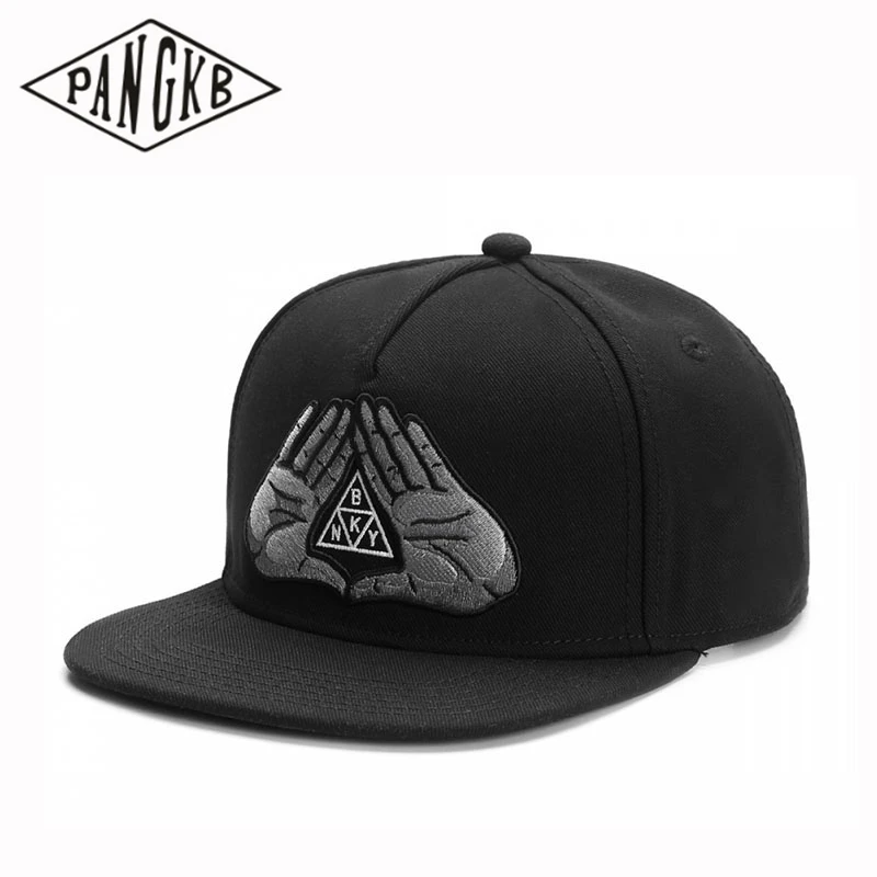 Бренд PANGKB BKNY HAND Кепка черная хип хоп Паркур Спортивная snapback для мужчин и женщин