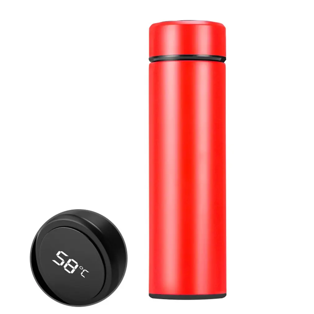 

500ml LED display Intelligent Temperature Measuring Cup double vacuum cup gift custom Vacuum Flask Stainless Steel