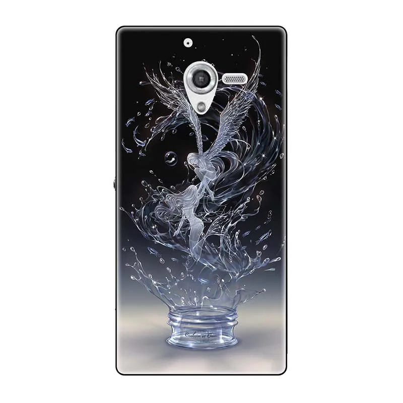 A091 Телефонные чехлы для sony Xperia ZL непосредственный сбыт из L35H C6502 C6503 C6506 5," чехол с принтом(розы); волк милый чехол-крышка с узорами чехол для телефона чехол Fundas Para - Цвет: A091