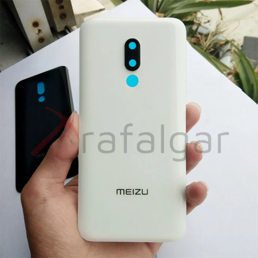 Заднее стекло для MEIZU 16 Plus крышка батареи задняя дверь Корпус чехол Задняя панель для MEIZU 16 16 крышка батареи с объективом камеры