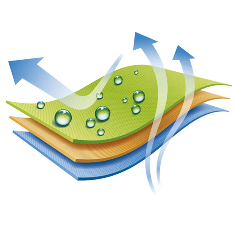 Мужская водоотталкивающая футболка с круглым вырезом и защитой от