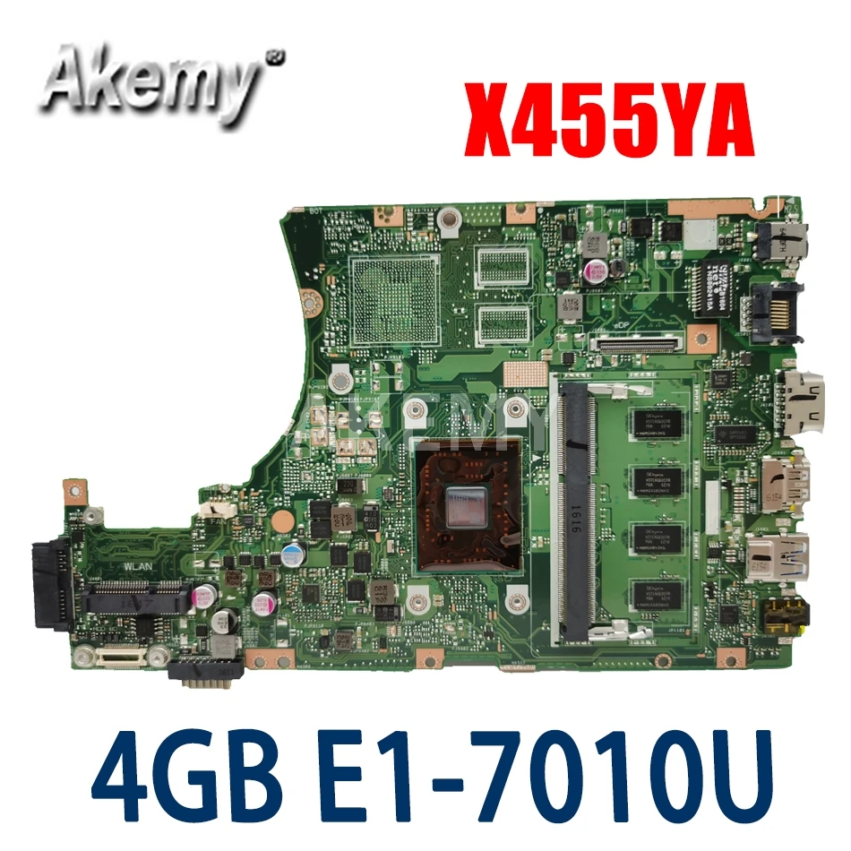 

Новая материнская плата X455YA 4 ГБ RAM / E1-7010U для ASUS X455YI X455YA Материнская плата ноутбука