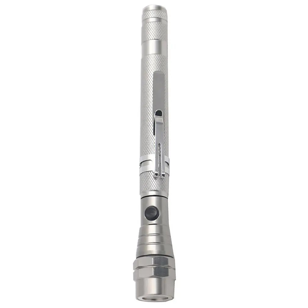Portable Size 3Led Telescopic Flexible Torch Magnetic Light Pick Up Tool Lamp Pickup Flashlight With Clip Magnet | Лампы и освещение