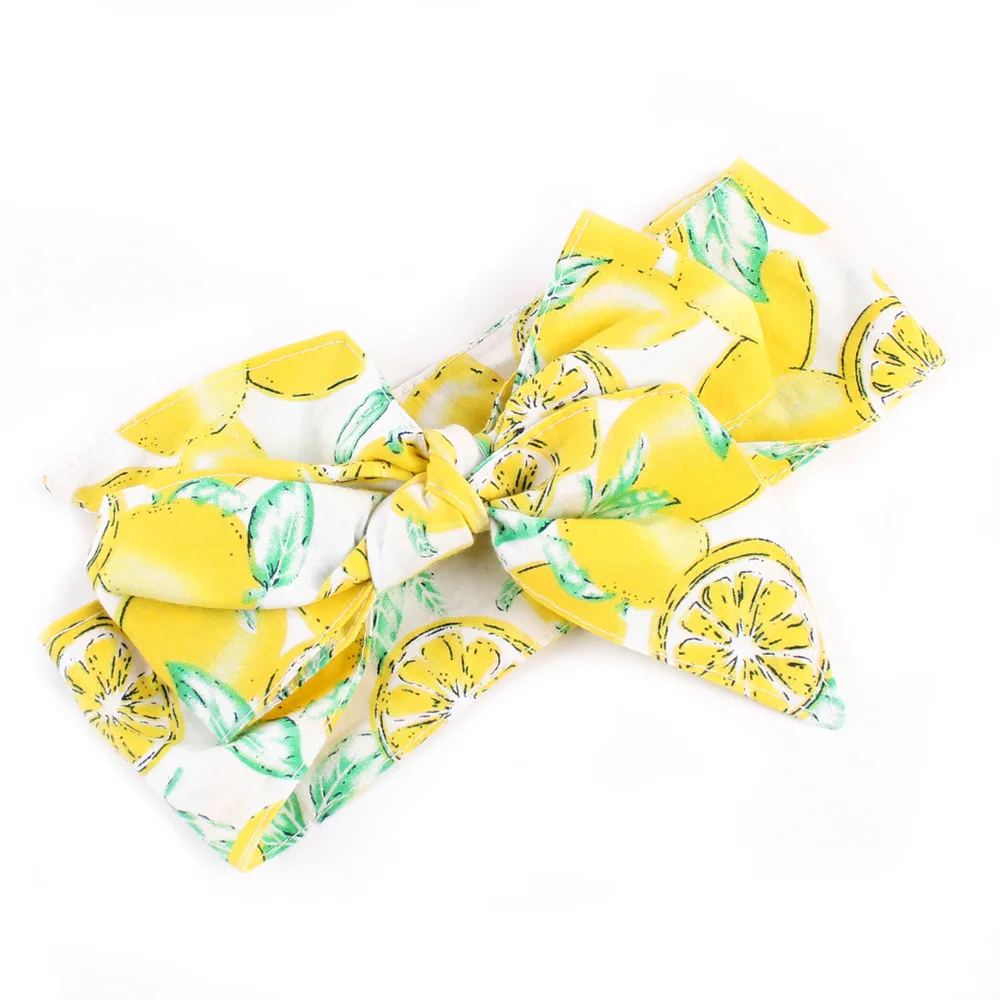 Повязка на голову для маленьких девочек аксессуары волос с фруктовым бантом