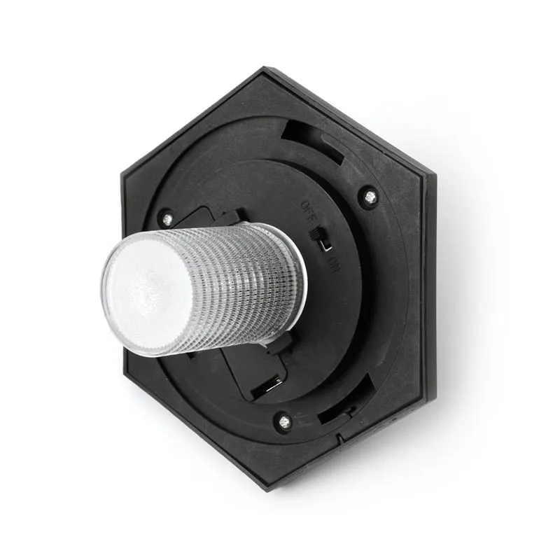 

Hexagonal Solar Light water resistant LED Way Wall Landscape Mount Garden Fence Outdoor Light Automatic sensor activates at dusk