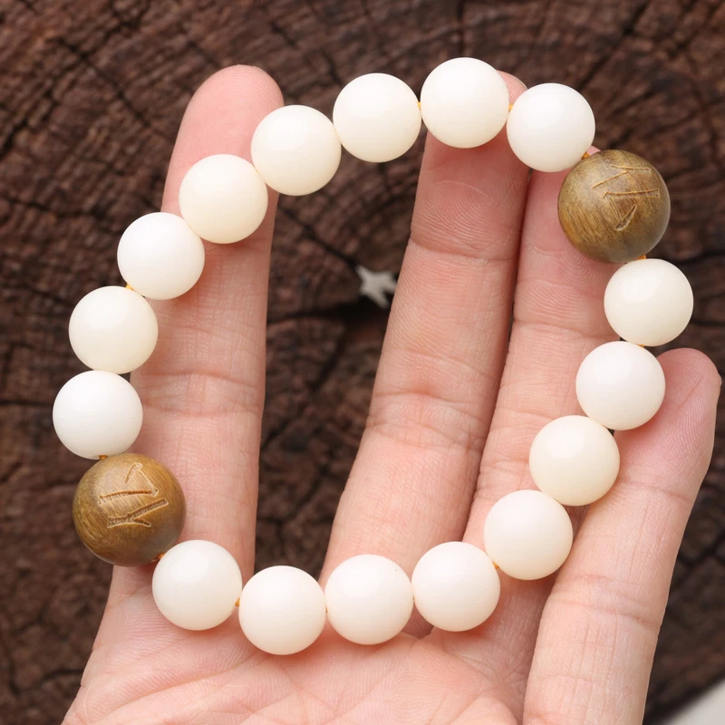 Ожерелье из настоящего природного корень дерева Бодхи унисекс 12 мм наручные