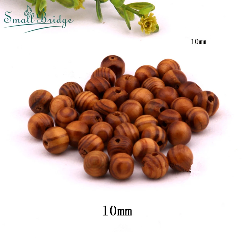 Круглые бусины из натуральной сосны 8/10/12 мм |