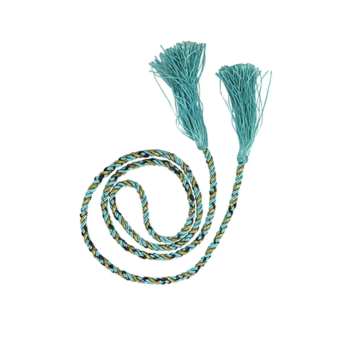 

A Pair of European Minimalism Curtain Tieback Holdback Holders Buckle Curtain Straps for Home Window Decor (Blue)
