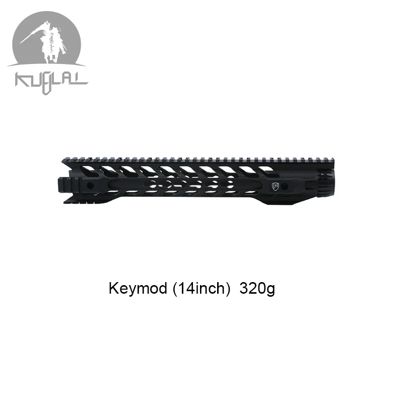 14 inch keymod black Охотничий Тактический страйкбольный гелевый бластер M4 Handguard 12 14 дюймов бесплатно поплавок Quad Rail Picatinny M-lok Keymod монтажные аксессуары - Цвет: 14 inch keymod black
