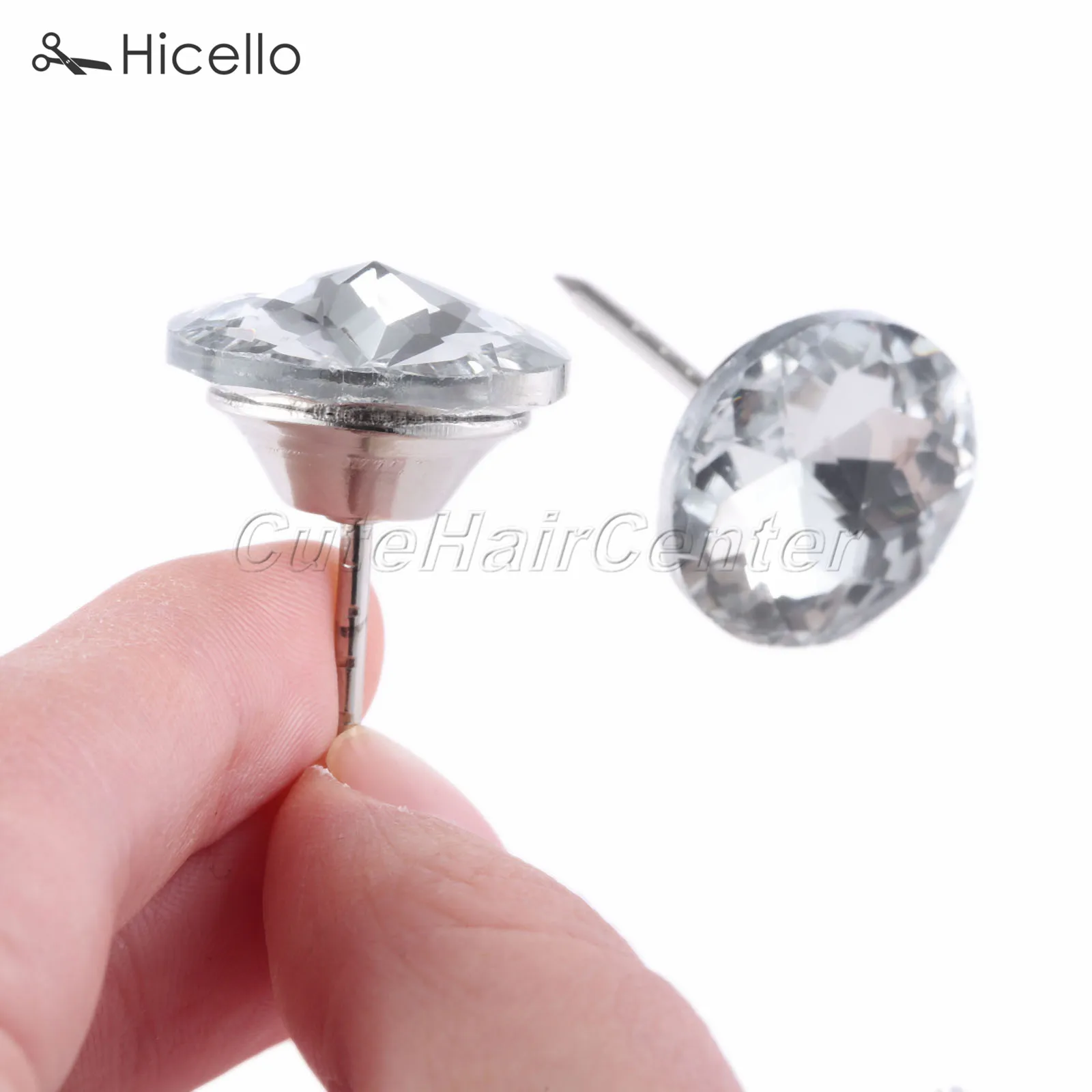 10 шт. стеклянные алмазные булавки для украшения мебели|Пуговицы| |