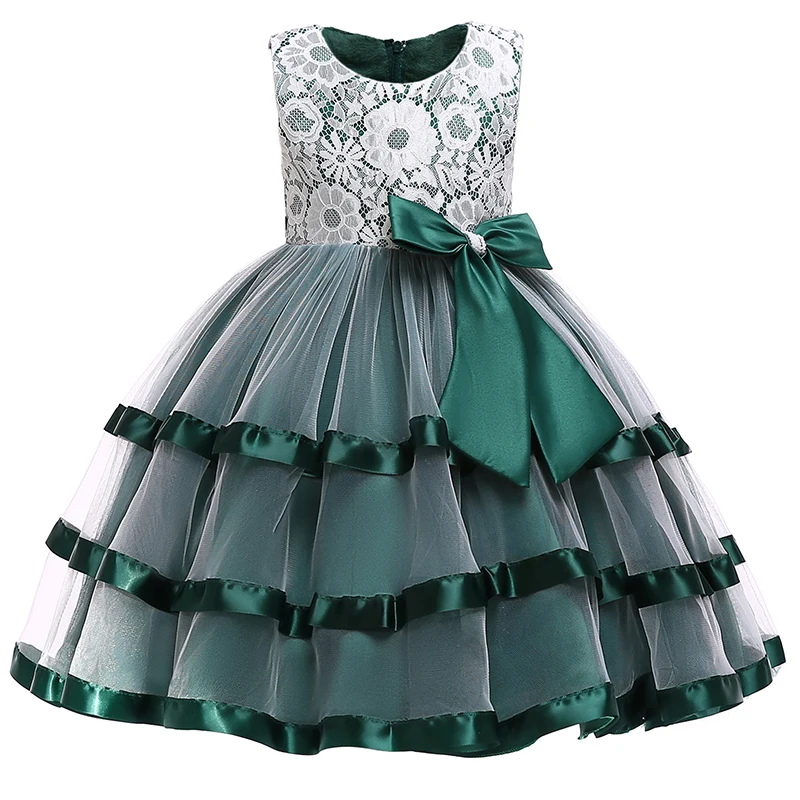 Платье для маленьких девочек vestidos костюмы, платье принцессы для девочек кружевное платье с цветочным рисунком платья бальное платье пышные вечерние платья Детская Костюмы