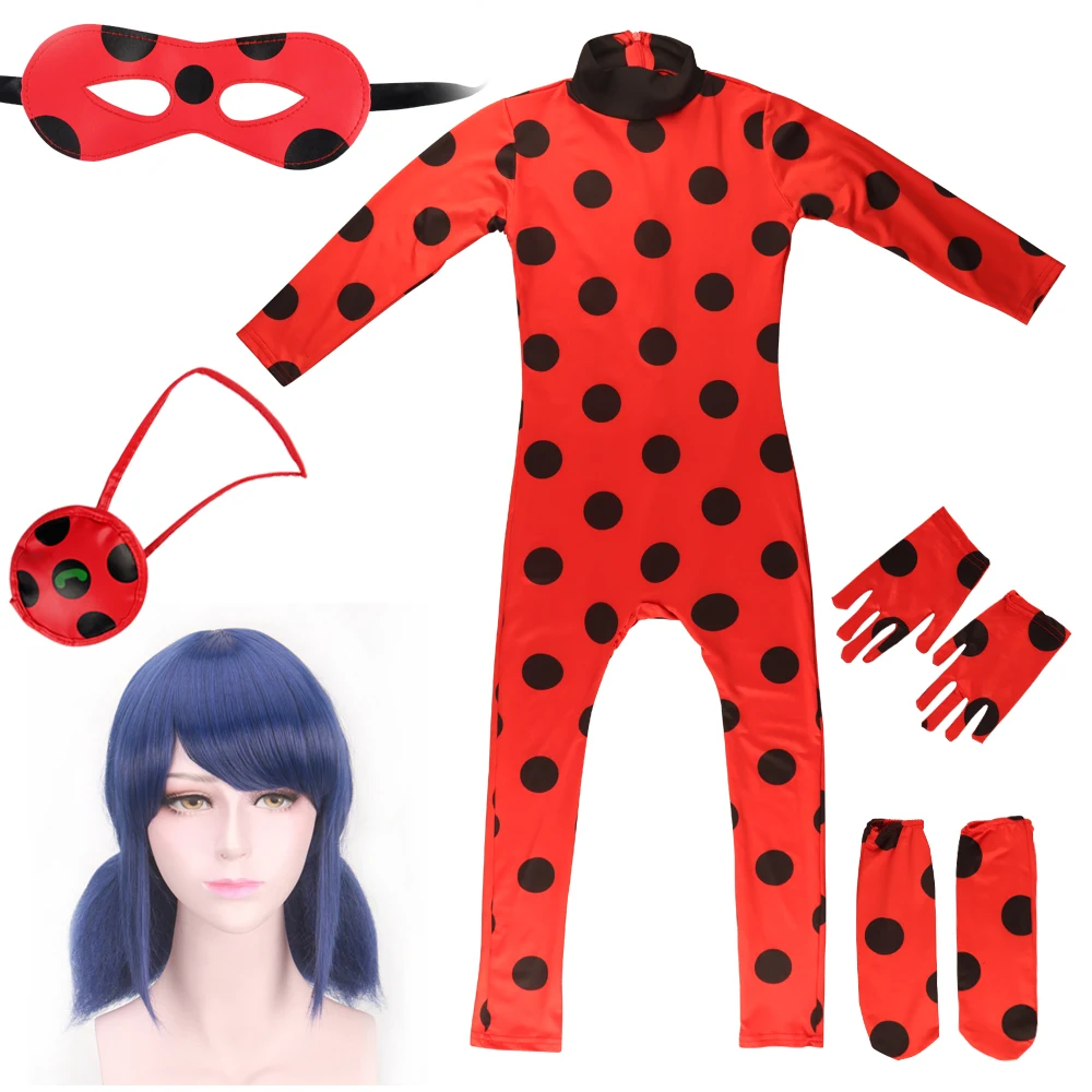 

Halloween Anime Costume Clothing Sets Kids Girls Birthday Party Gift Christmas Redbug With Shoes Gloves Little Baby Dress
