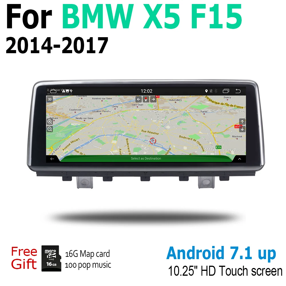 Android ram для BMW X5 F15 2014 2015 2016 2017 NBT gps сенсорный экран мультимедийный плеер Стерео