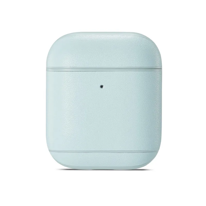OTTWN цветной кожаный чехол для наушников для airpods1 2 Простой чистый цвет беспроводные bluetooth наушники защитная крышка для airpods - Цвет: MG