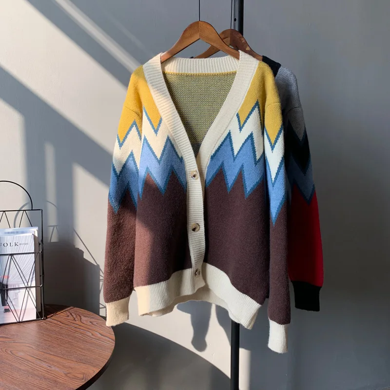 

2020 Spring Long Sleeve Knitted Sweater Coat Cardigans Jumper Women Cape Casaco Feminino