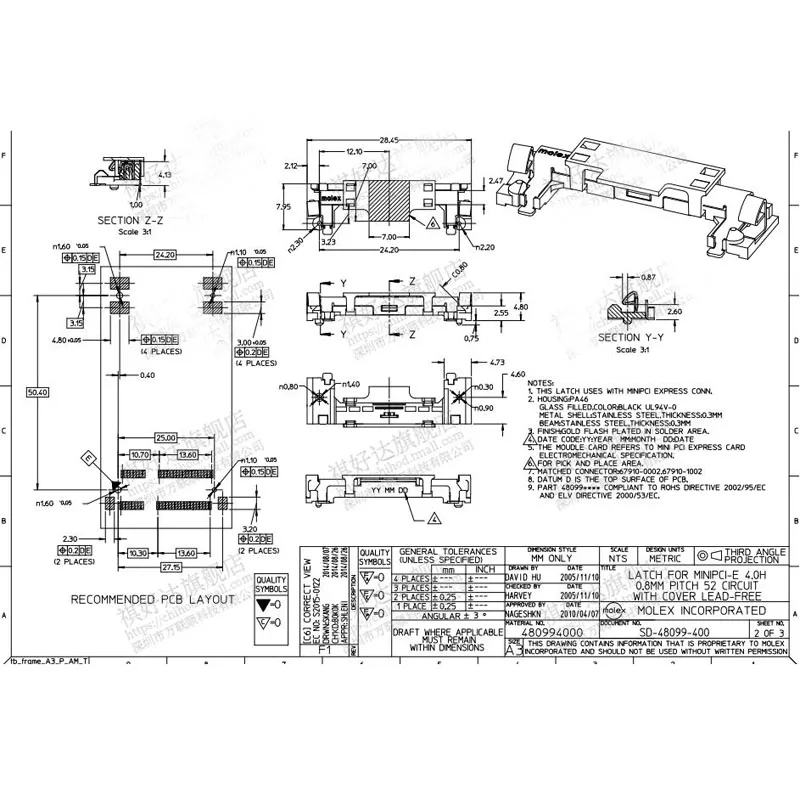5 шт. мини разъем PCIE Msata фоторазъем 52P кронштейн 4 0 H/5 2 6 H/8 H| |