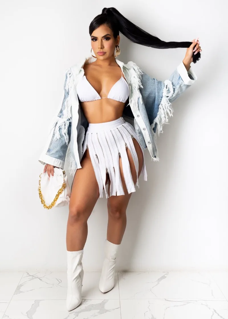 

Woman High Waist Zipper Flying Skirt Nightclub Street Autumn Spring Ladies Patchwork Sexy Party Bodycon Midi Mini Punk Skirts