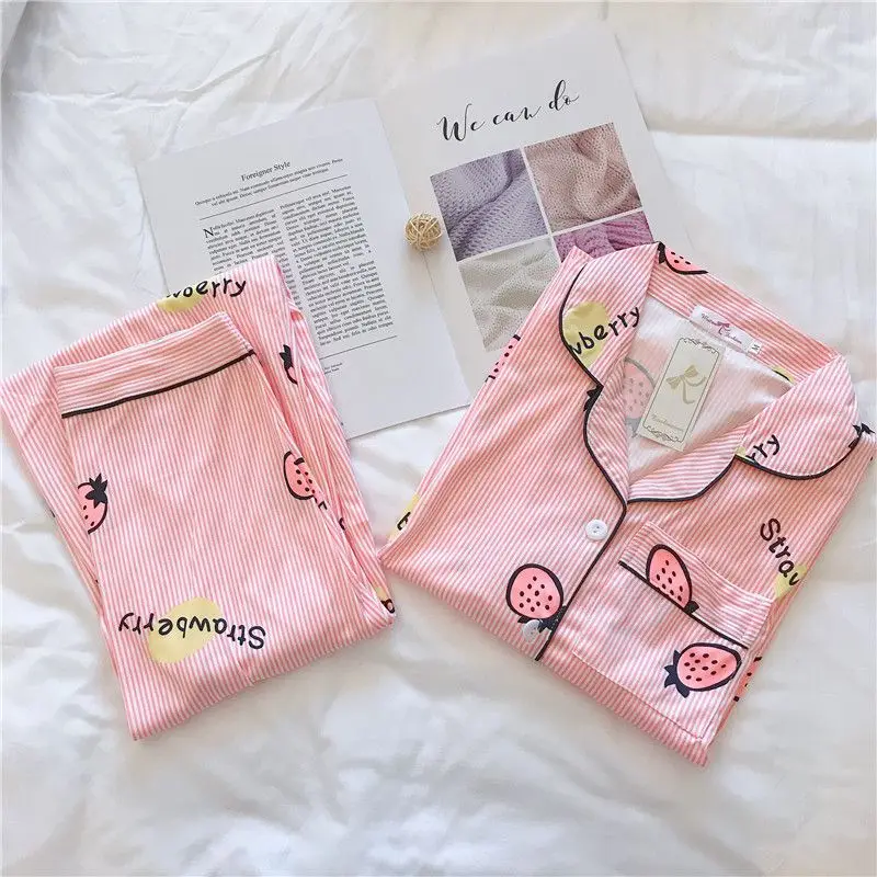 

Sleepwear Autumn Women Pajama Set Printing Pattern Rayon Sleepwear Long Sleeve Trousers Two Sleepwear Suit Lounge Wear