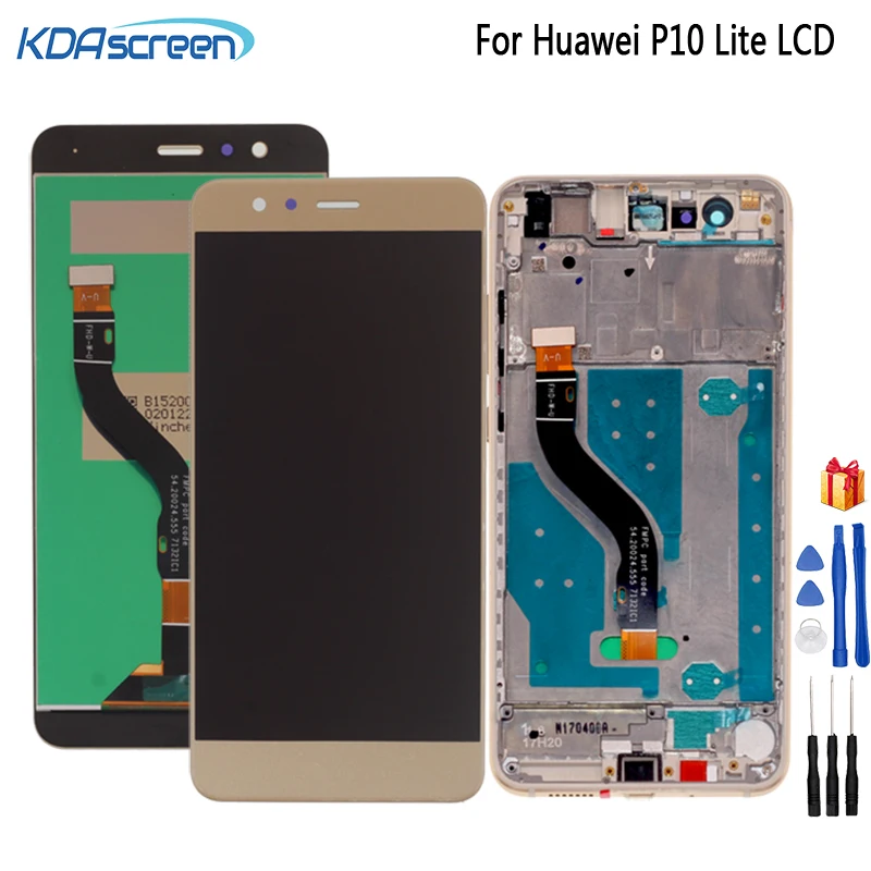 

Оригинальный ЖК-дисплей для HUAWEI P10 Lite, сенсорный экран, запчасти для телефонов HUAWEI P10 Lite, ЖК-дисплей с рамкой