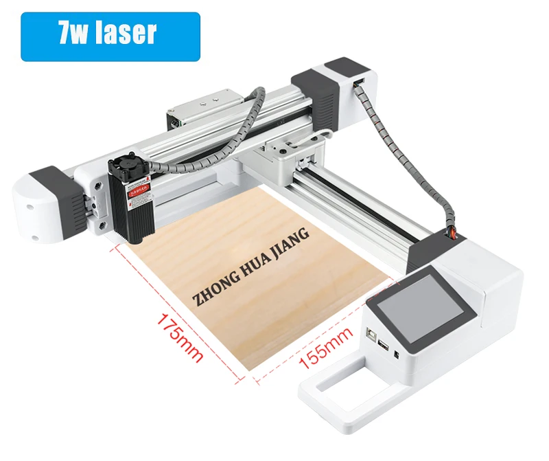 7W machine CNC маршрутизатор 3018 мини лазерный гравировальный станок DIY гравер инструмент фрезерование древесины маршрутизатор GRBL управления для деревообработки - Цвет: 7W machine