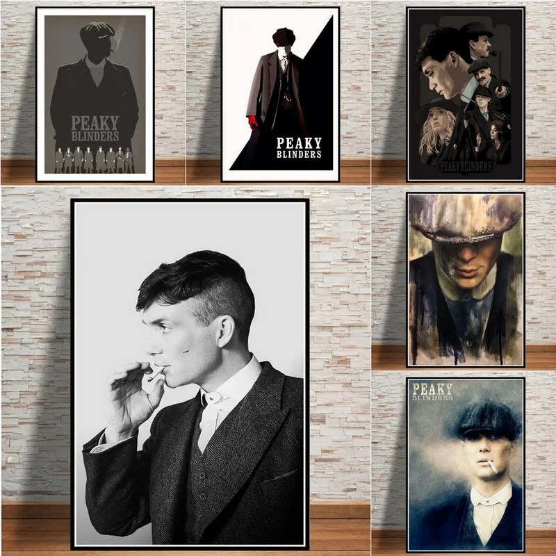 

Peaky Blinders Season TV Series Canvas Painting Wall Art Movie Abstract Figure Posters Prints Modern Living Room Decor Pictures
