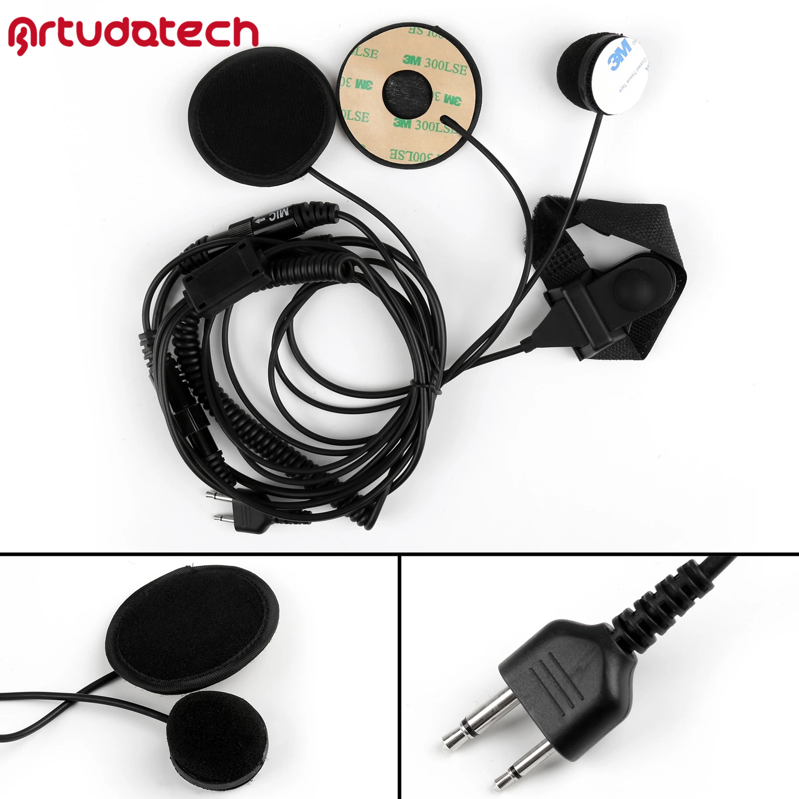 Artudatech для Icom IC V80 C150 V8 ICF 10 F20 радиошлем тактическая мотоциклетная гарнитура