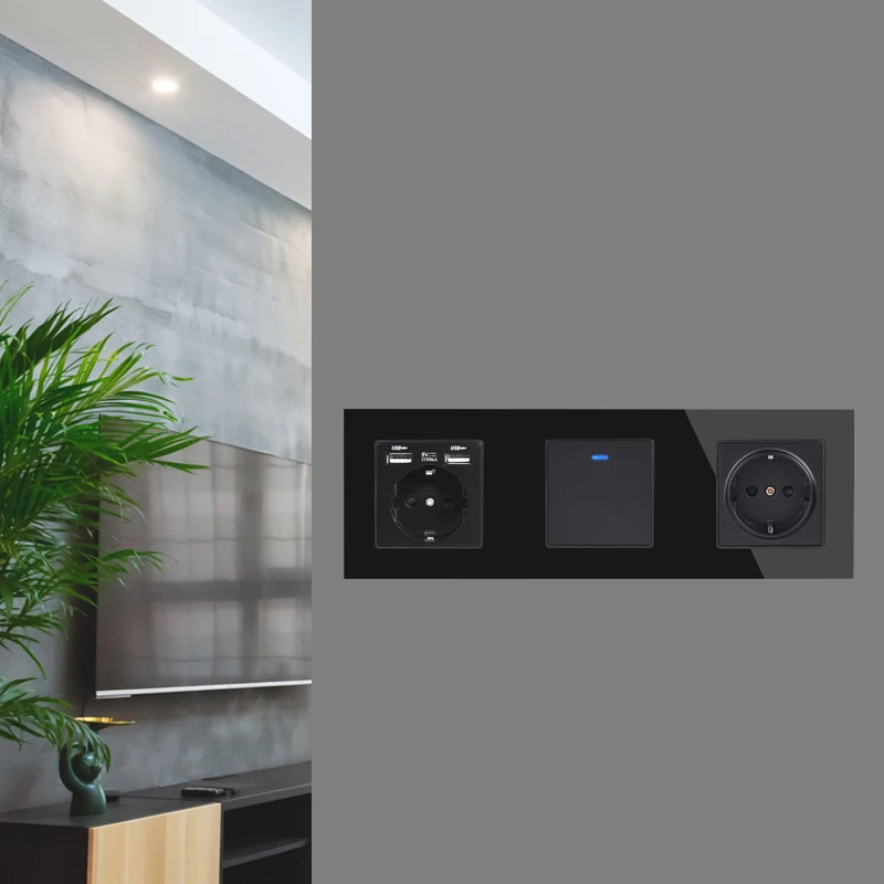 Зарядное устройство COSWALL C1 E20 X2 L1 S08 черное Универсальное зарядное USB стандарта