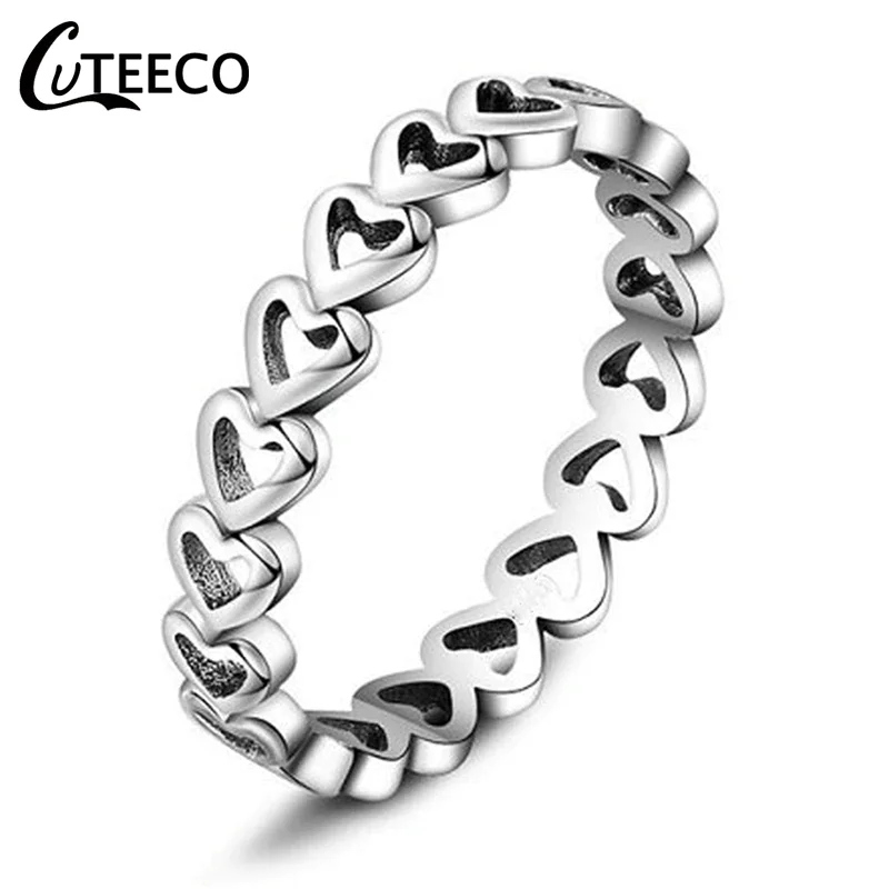 CUTEECO серебристый цвет прозрачный CZ обручальное кольцо для женщин подходит бренд кольца горячая Распродажа ювелирное обручальное кольцо дропшиппинг - Цвет основного камня: PDT037