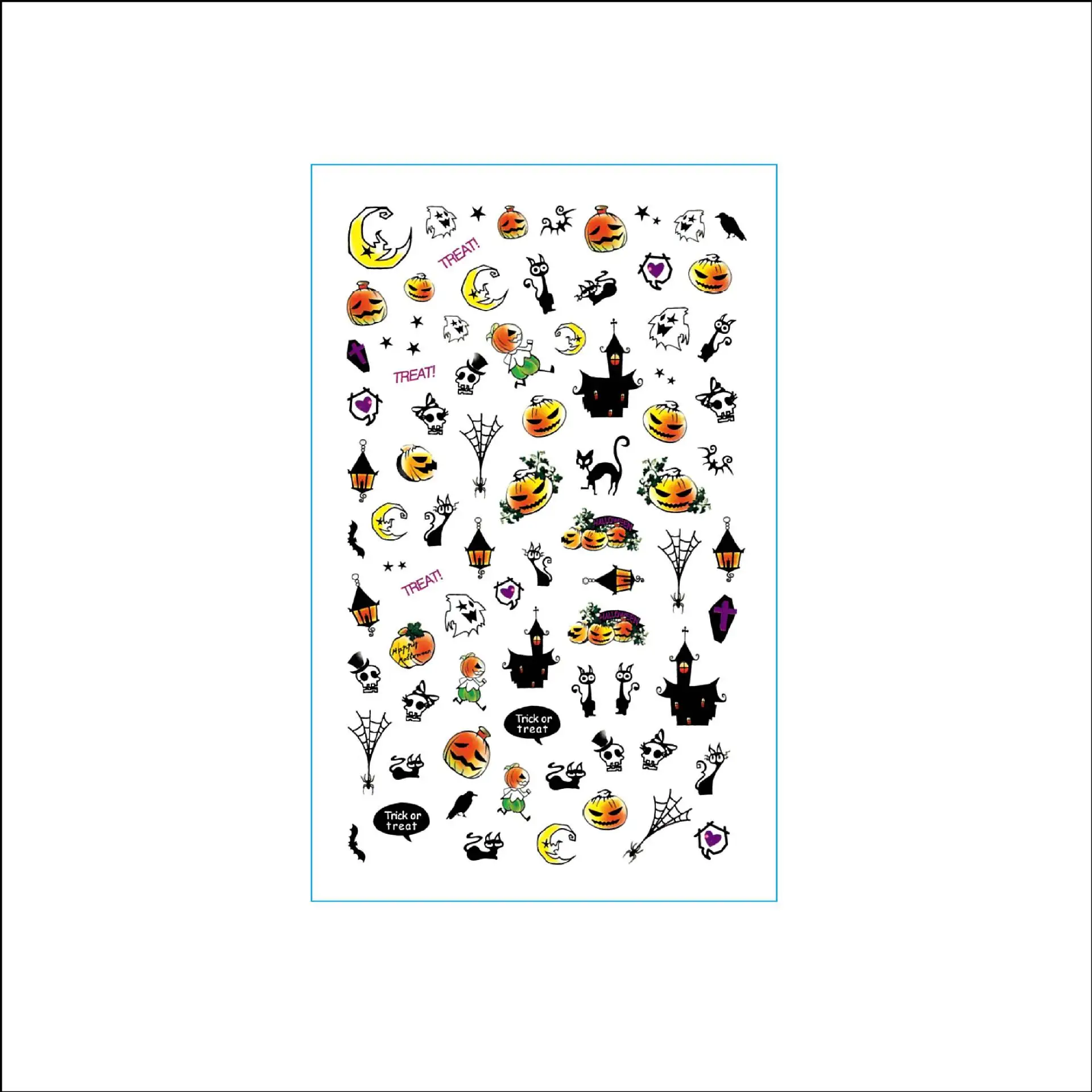 Наклейки для ногтей в стиле Хэллоуина | Игрушки и хобби