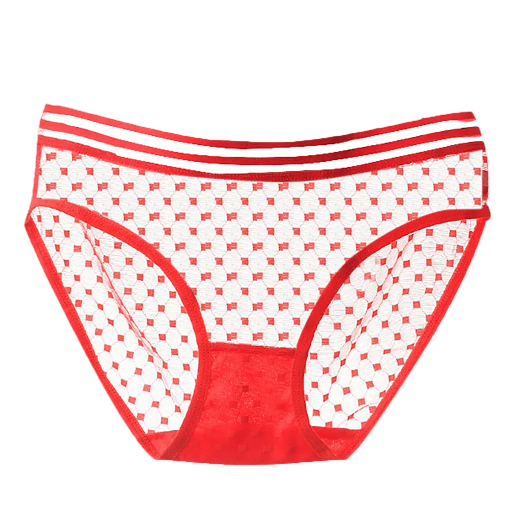 Нижнее белье в горошек с заниженной талией для женщин пикантное нижнее без швов