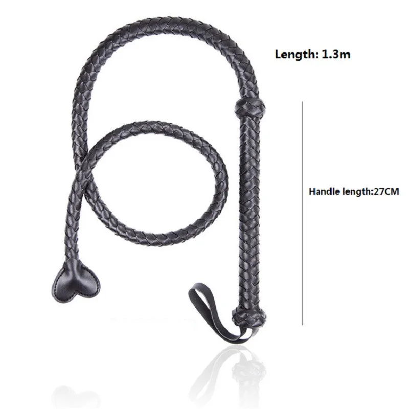 Leather Horse Whip Bull Whip Color Choice: black or Red Leather Whip 4.2ft Equestrian Sports