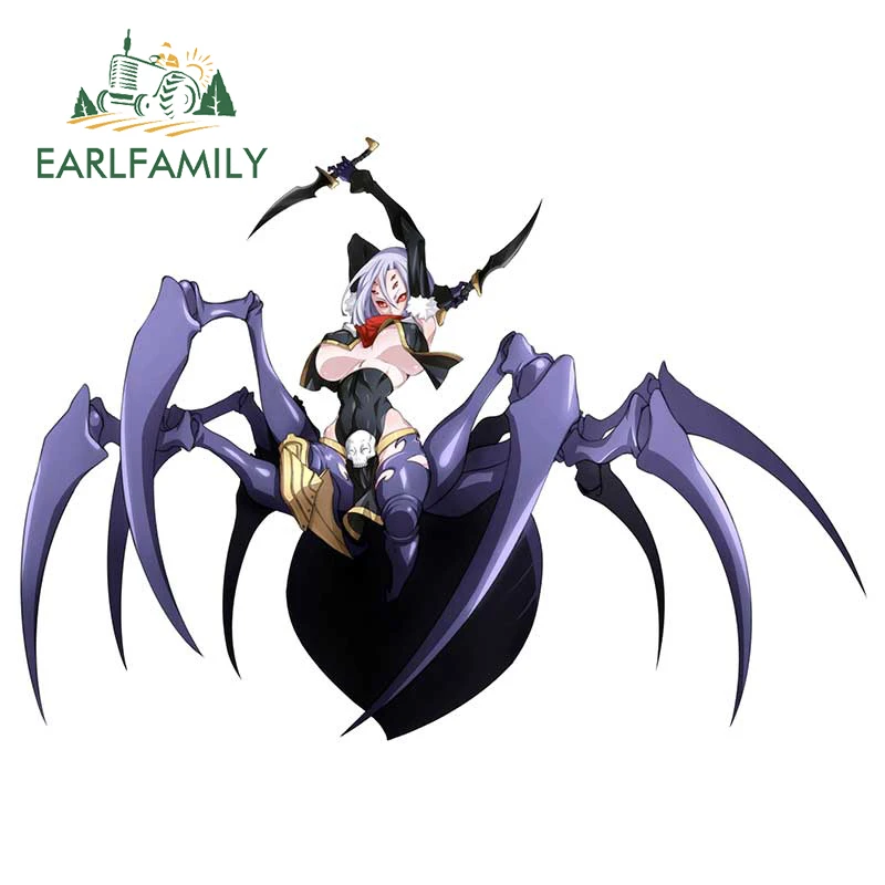 

EARLFAMILY 13cm x 9.3cm for Monster Musume No Iru Nichijou Car Sticker Creative Scratch-Proof Decal Car Accessories Laptop Decor