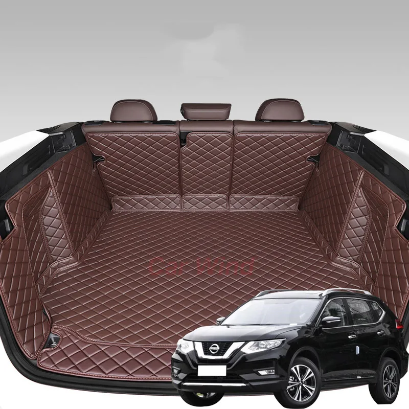 

Кожаные коврики на багажник автомобиля под заказ для Nissan X-trail t31 2014 2015 2016 2017 2018 2019 2020 5 мест аксессуары для подкладки груза