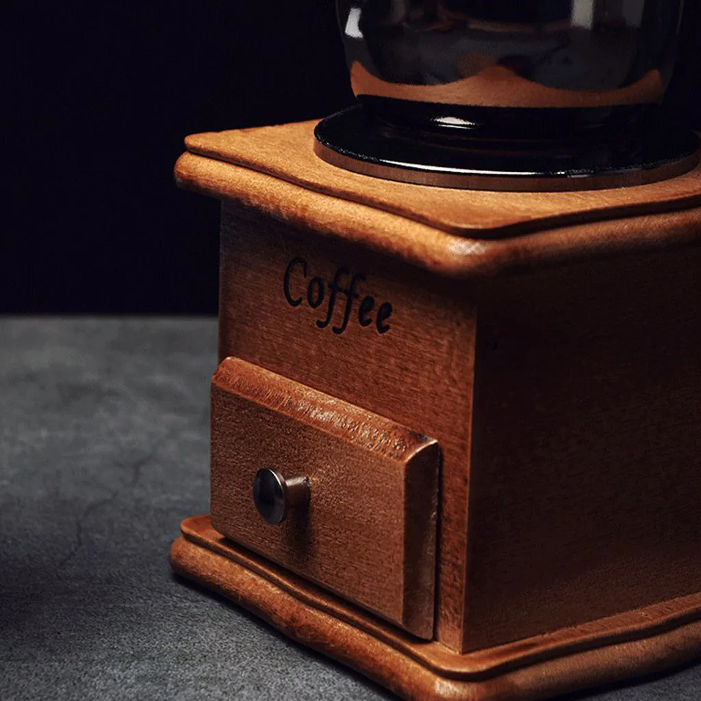 Ручная мини кофемолка в стиле ретро для специй с высококачественной