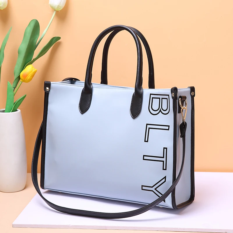 

Large Capacity Handbag Korean Canvas Shopping Minimalist Travel Handbag Fashion Popular Sac A Main Femme Ladies Bag DE50ST