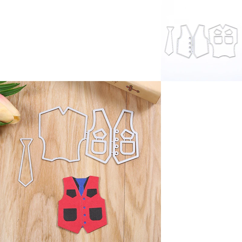 

metal cutting dies mold die cut clothes vest diy Scrapbook paper craft knife mould blade punch stencils dies embossing dies