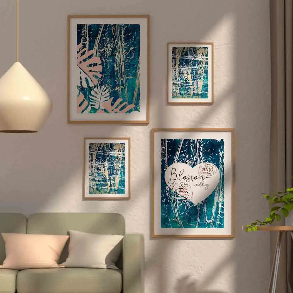 

Nordic Plant Canvas Painting Still Life Turtle Leaf Abstract Wall Art Canvas Posters Decor Prints Children Room Decora Pictures