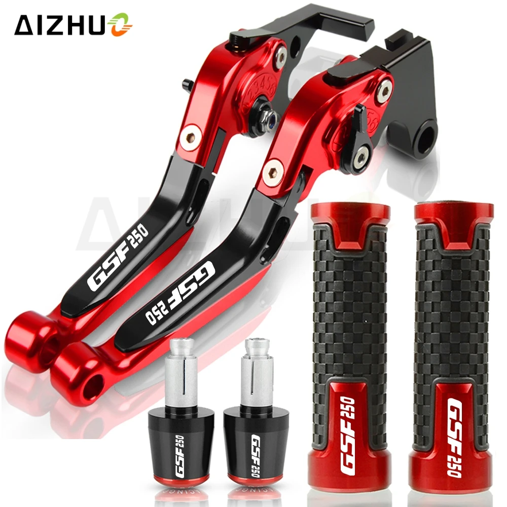 

GSF 250 Motorcycle CNC Adjustable Brake Clutch Levers Handlebar Knobs Handle Hand Grips Ends FOR SUZUKI GSF250 BANDIT ALLYEARS