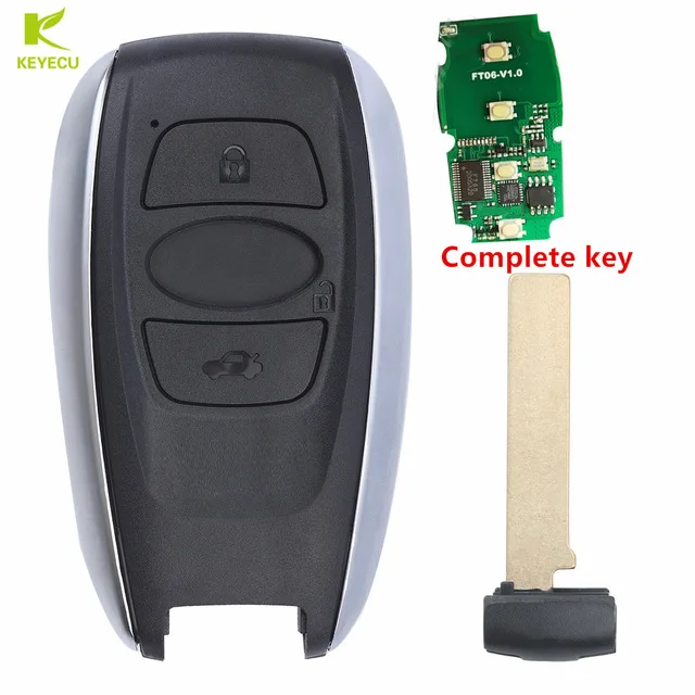 

KEYECU Replacement Keyless Smart Key 433MHz For Subaru Forester Legacy Impreza XV BRZ 2014 - 2017 Denso 14AHK-8A Chip /14AHB-4D