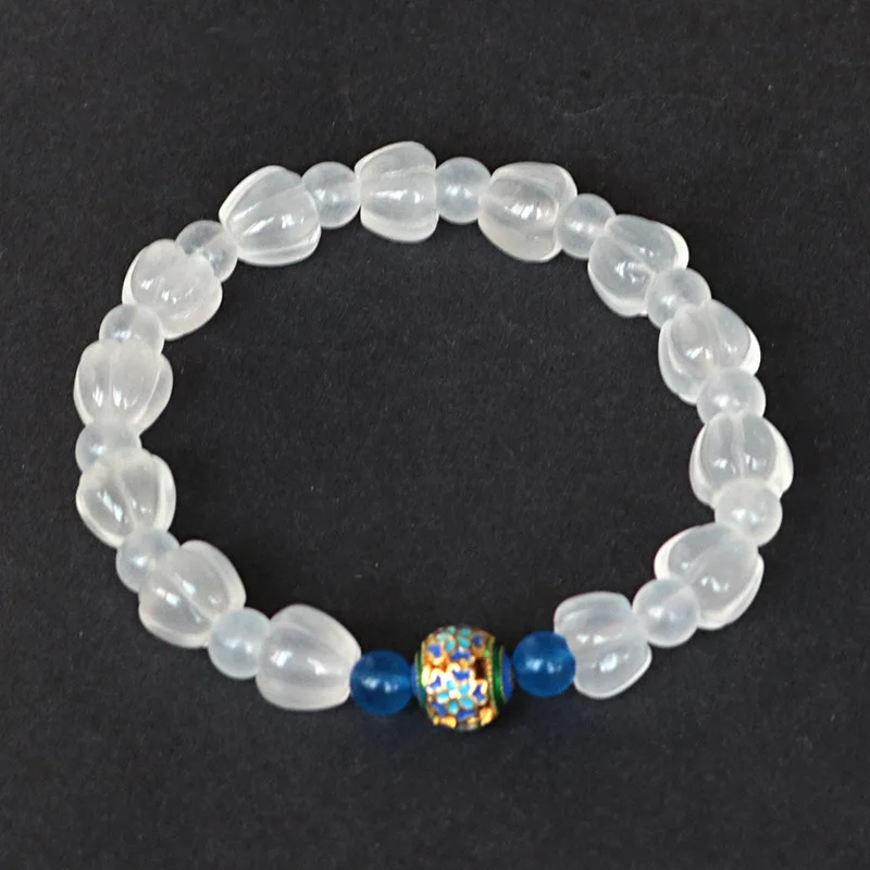 

Натуральный белый нефритовый браслет для женщин, Изящные Ювелирные изделия, браслет из натурального Синьцзяна хэтяня, нефритовые бусины, э...