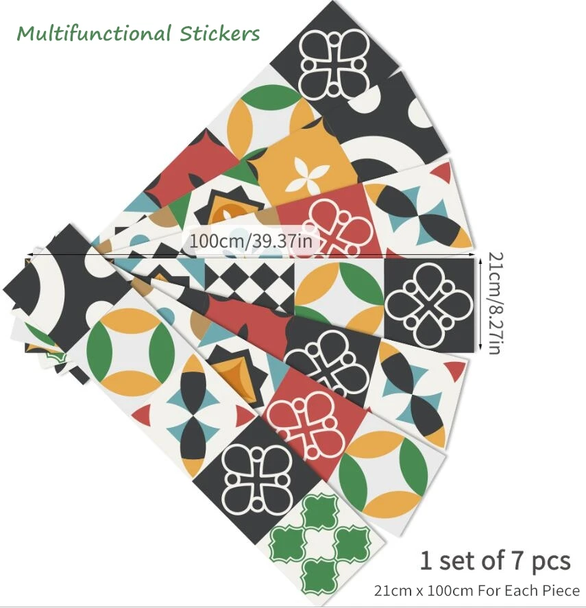 Самоклеящиеся наклейки Funlife на дверь холодильника водонепроницаемая пленка