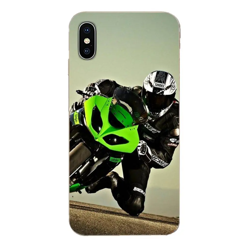 Kawasaki Ninja спортивный мотоцикл для huawei P7 P8 P9 P10 P20 P30 Lite Mini Plus Pro Y9 Prime P Smart Z 2018 2019 ТПУ