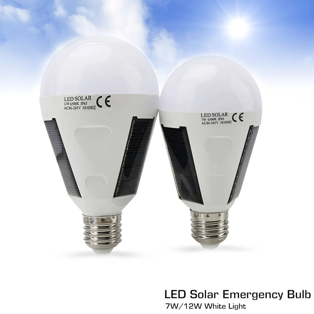 7W 12W LED Солнечный свет портативная лампа на солнечных батареях светодиодная белый