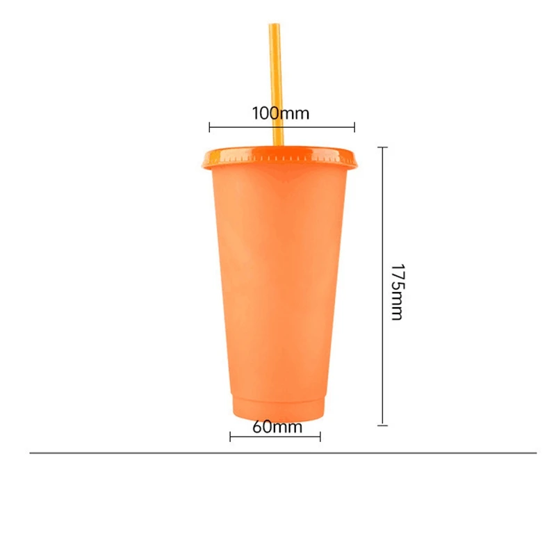 750 мл семейная чашка с крышкой изменением цвета для напитков кофейной чашки