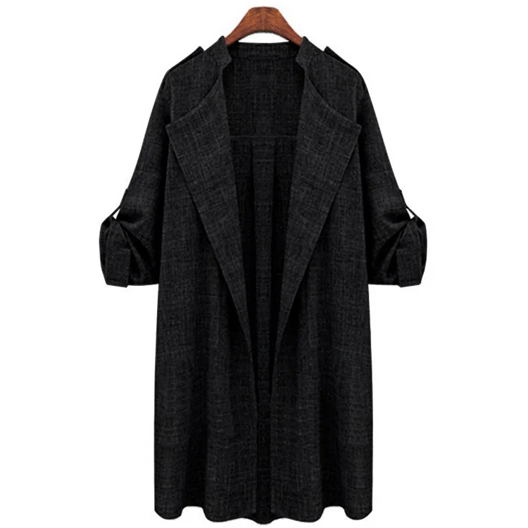 Длинные Тренч женская обувь весенне-осенние обычные ботинки пальто-кардиган