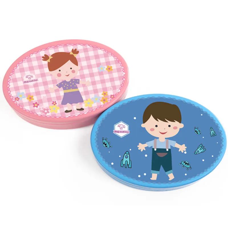 От 3 до 6 лет детская зубная деревянная коробка для хранения молочных зубов