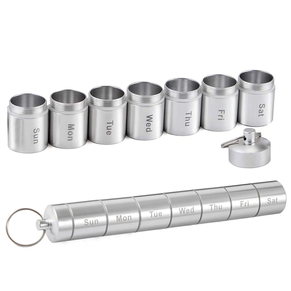 Органайзер для таблеток на неделю контейнер 7 дней чехол изящный органайзер